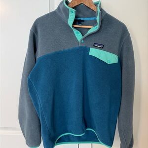 Patagonia Synchilla Snap-T Fleece Pullover - Men's Medium - Vessel Blue